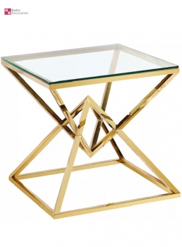 Designer Beistelltisch Daimond Gold